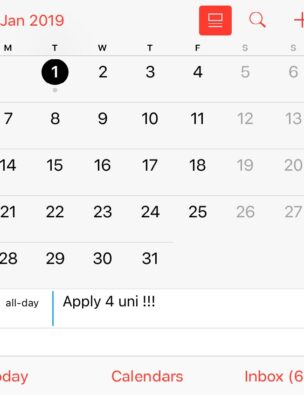 Calendar, application deadlines, right timing